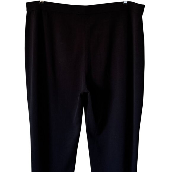 Misook Knit Pull On Straight Leg Knit Pant 3X Stretch Flat Front Seam Detail - Picture 13 of 16